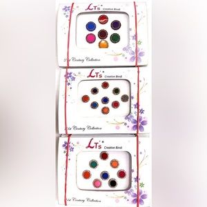 Indian cosmetic Jewelry and stick on Bindi.